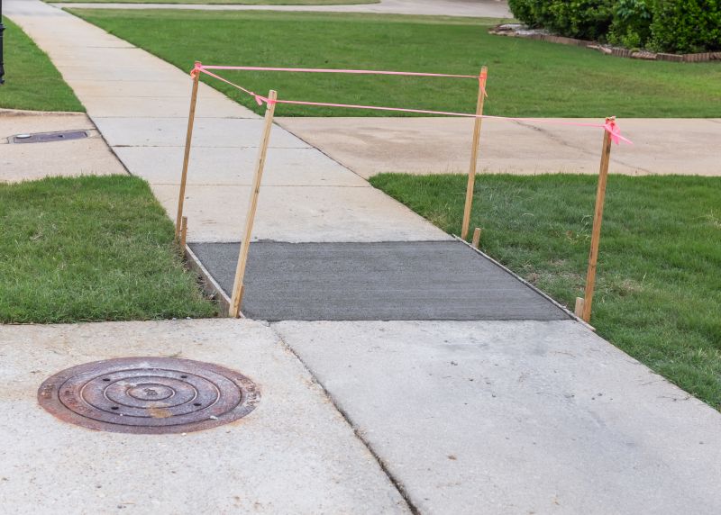 Sunken Sidewalk Repair